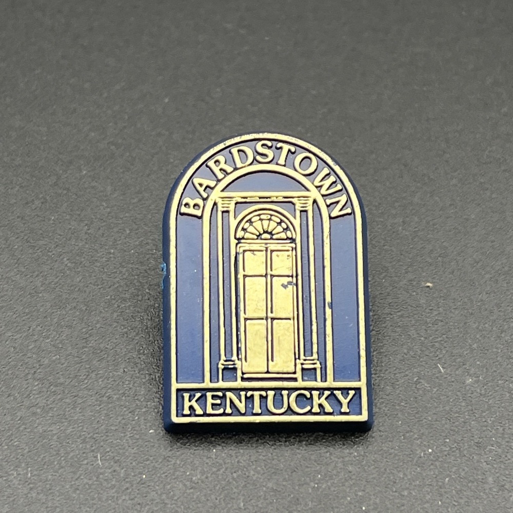 Vintage Bardstown Kentucky USA‎ Plastic Lapel Hat Pin